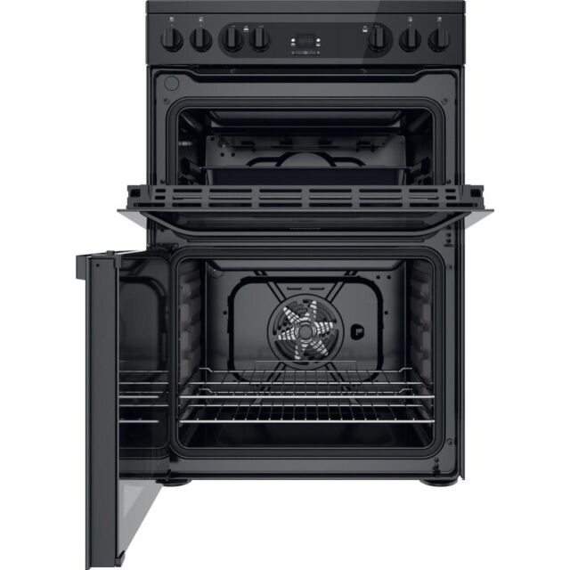 Hotpoint HDM67V92HCB/UK Double Cooker - Black
