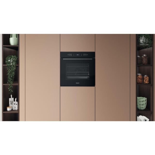 Hotpoint HOI68PPT2SBUK Built-In Single Pyrolytic Oven with ActiveMultiflow and Air Fry - Black