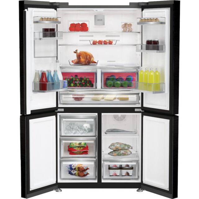 Hotpoint HPGF6564XK4UK Total No Frost American Fridge Freezer with Fresh Shield - Dark Inox