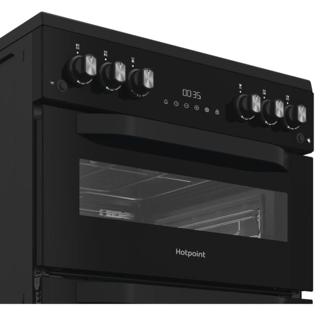Hotpoint HTG6GDCB1 Freestanding 60cm Gas Double Cooker