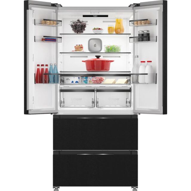 Whirlpool WHG2 6513 XK4UK Dual No Frost American Fridge Freezer with Fresh Lock
