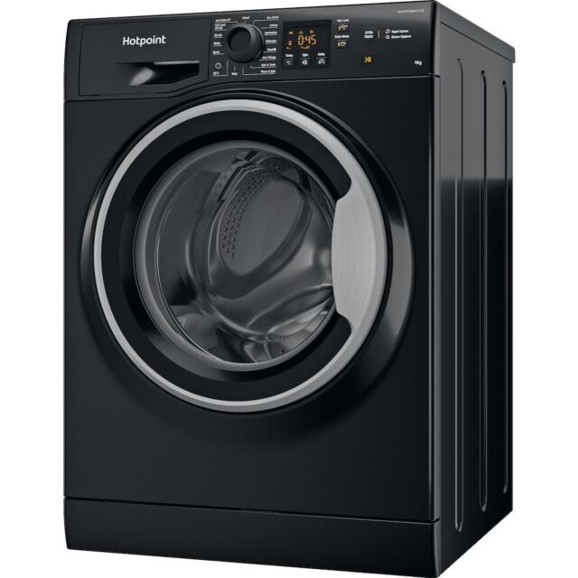 Hotpoint NSWF 946 BS UK Anti-Stain 8kg 1400rpm Washing Machine - Black