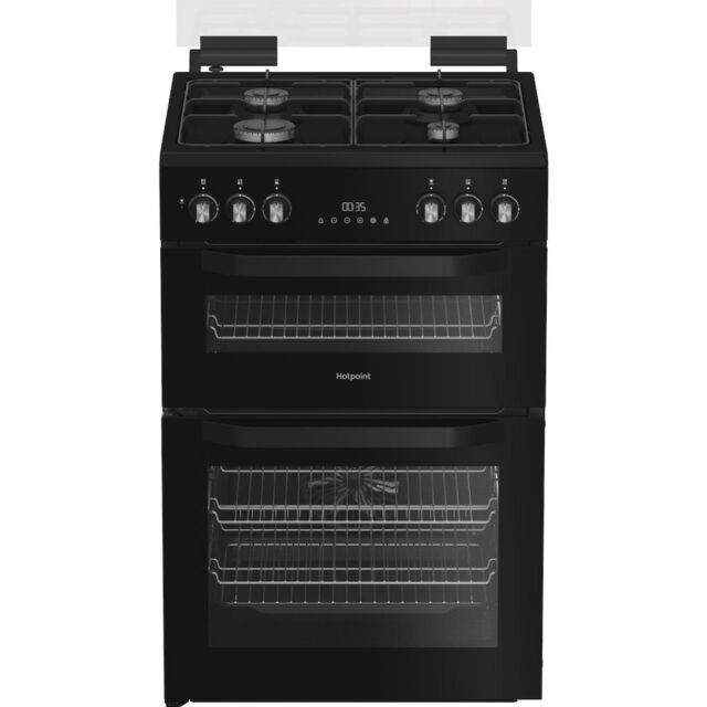Hotpoint HDD6GDC2B1 Dual Fuel Double Oven Cooker