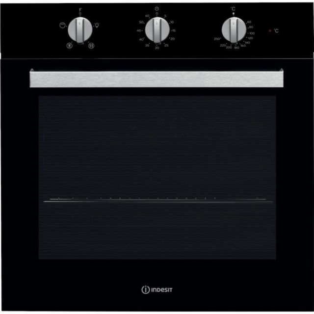 Indesit IFW 6330 BL UK Electric Single Built-In Oven - Black