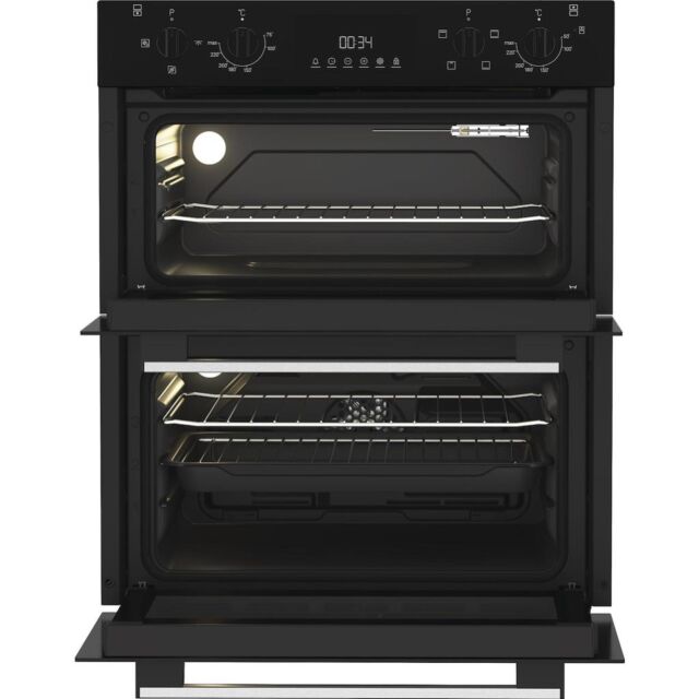 Indesit DUI10DB Built-In Double Oven - Black