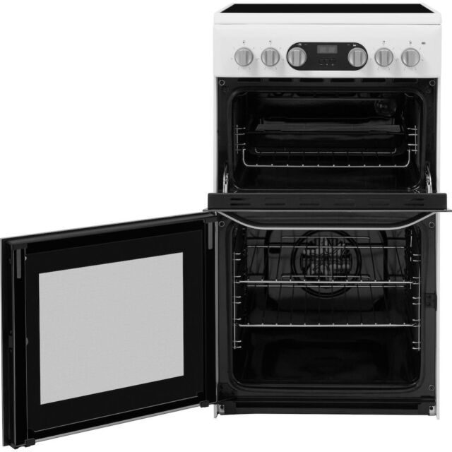 Hotpoint HD5V93CCW/UK Electric Freestanding Double Cooker - White
