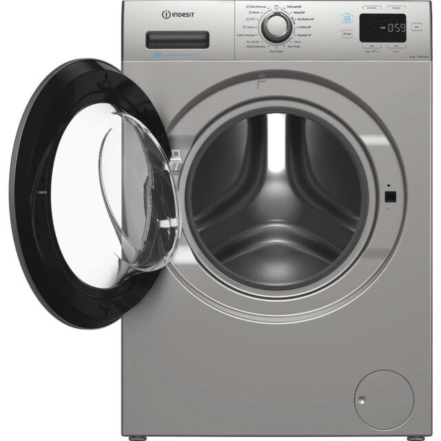 Indesit Push&Go IP 946S PUSH&GO UK 9kg Washing Machine - Silver
