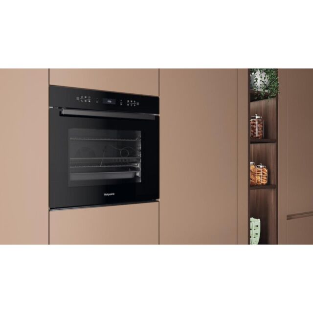 Hotpoint HOI68PPT2SBUK Built-In Single Pyrolytic Oven with ActiveMultiflow and Air Fry - Black