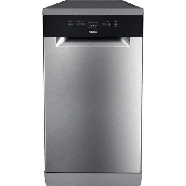 Whirlpool WH2FE10CS80XUK Freestanding 45cm Slimline Dishwasher - Inox