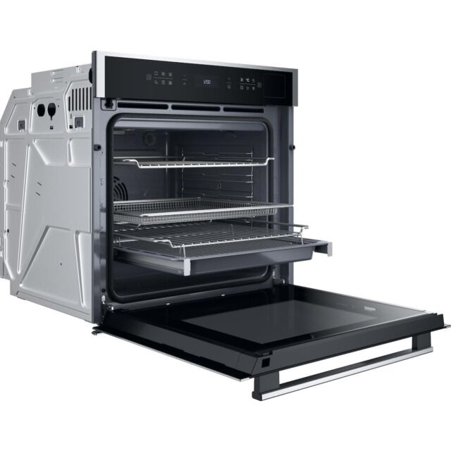 Hotpoint HOI6A8PT1SXUK Built-In Single Pyrolytic Oven with ActiveMultiflow and ActiveSteam - Inox