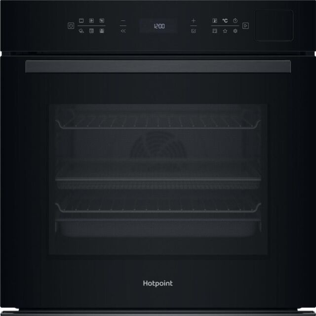 Hotpoint HOI6A8PT1SBUK Built-In Single Pyrolytic Oven with ActiveMultiflow and ActiveSteam - Black