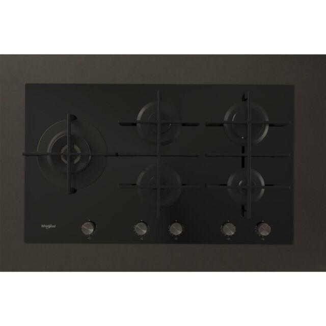 Whirlpool GOWL 958/NB W Collection Gas Hob 5 Burners 90cm - Black