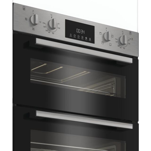 Indesit DUI12DIX Built-In Double Oven - Inox