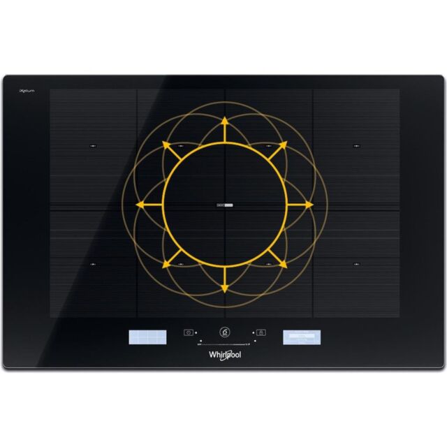 Whirlpool SMP 778 C/NE/IXL SmartCook Induction Hob 8 Zone 75cm - Black