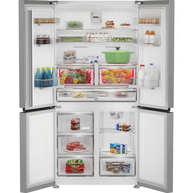 Hotpoint HPGF6544X4UK Triple No Frost American Fridge Freezer with VitalCare