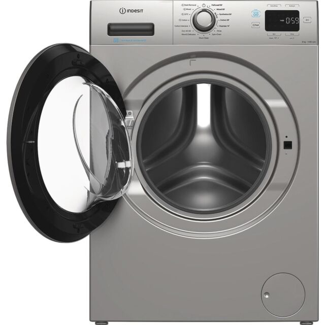 Indesit Push&Go IP 846S PUSH&GO UK 8kg Washing Machine - Silver
