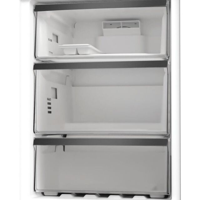 Whirlpool WHK 26403 XBR6UK Dual No Frost 70/30 Fridge Freezer with Fresh Lock - Dark Inox