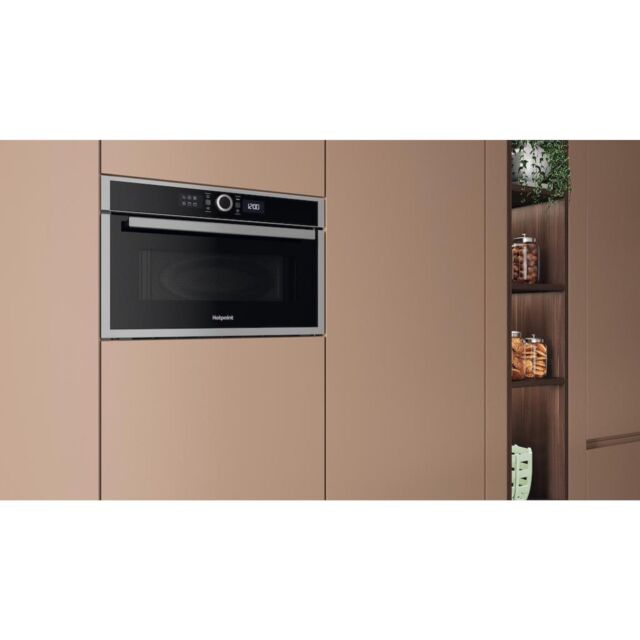 Hotpoint HMD44MXUK Built-In Microwave Oven and Grill - Stainless Steel