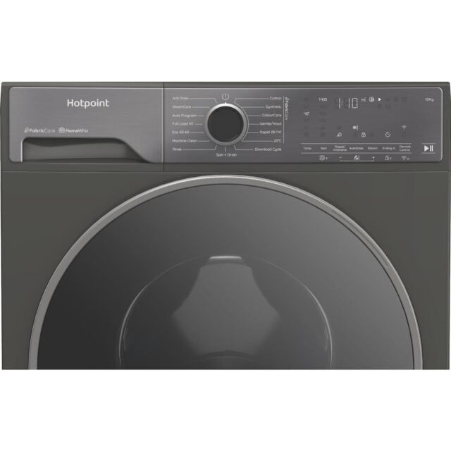 Hotpoint HP105GACARE Freestanding Fabric Care 10kg 1400rpm Washing Machine - Graphite
