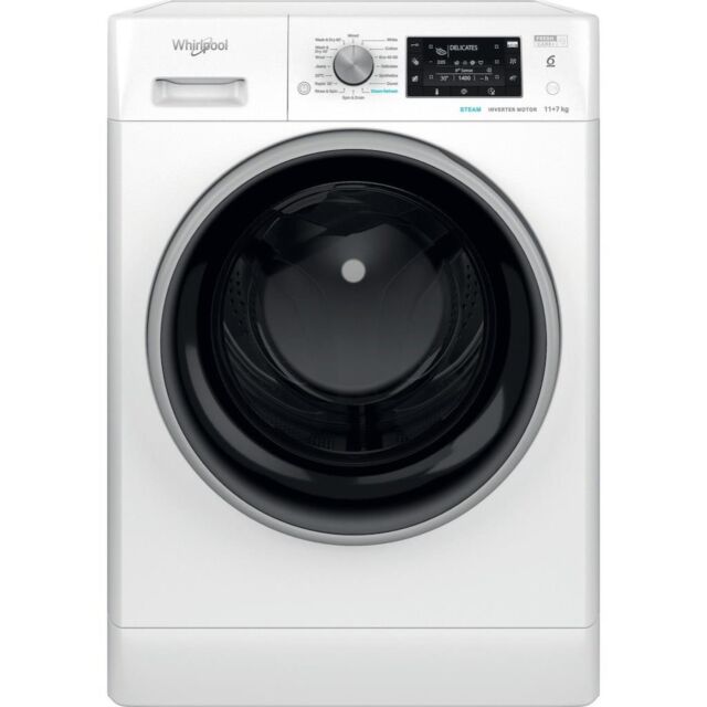 Whirlpool FFWDD 1174489 BSV UK Freestanding 11+7kg Washer Dryer