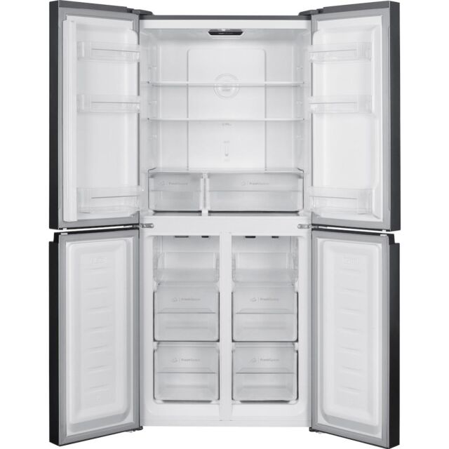 Indesit Push&Go INGF 6421 XP4UK Total No Frost 4 Door American Fridge Freezer - Inox