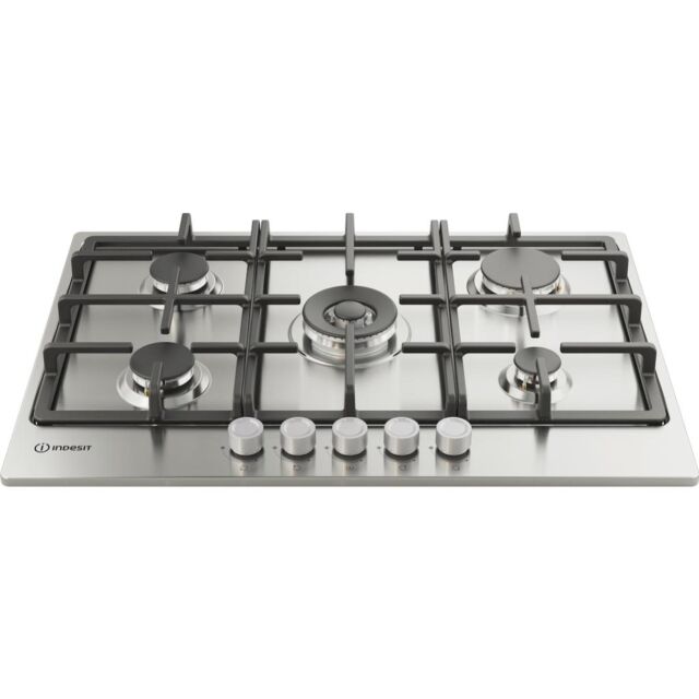 Indesit THP 751 W/IX/I 1 5-Burner Gas Hob