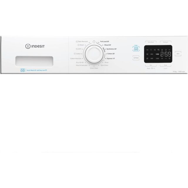 Indesit Push&Go IP 1046 PUSH&GO UK 10kg Washing Machine - White