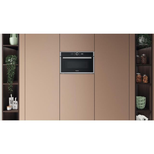 Hotpoint HMD44MXUK Built-In Microwave Oven and Grill - Stainless Steel