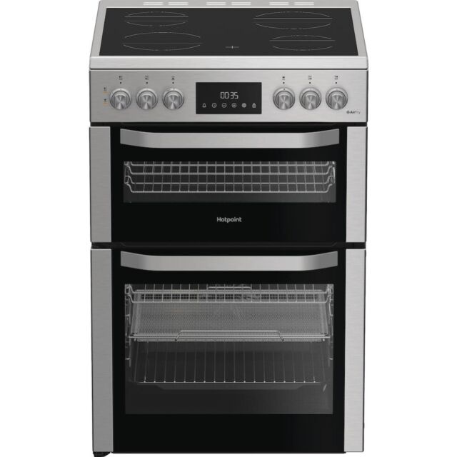 Hotpoint HDE6VDCAX 60cm Electric Cooker with Ceramic Hob