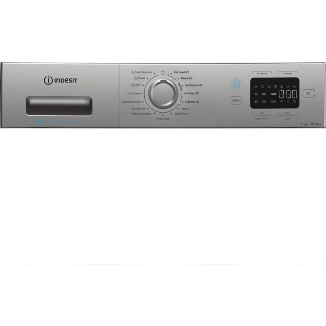 Indesit Push&Go IP 1046S PUSH&GO UK 10kg Washing Machine - Silver