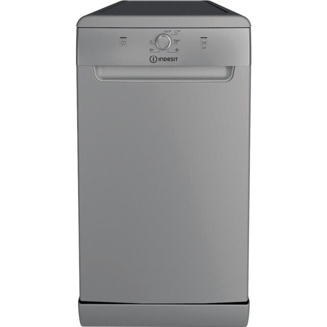 Indesit IN2FE10CS90SUK Freestanding 45cm Slimline Dishwasher with 10 Place Settings - Silver