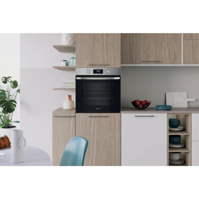 Indesit Turn&Go IO 278P1 X UK Electric Single Oven - Inox