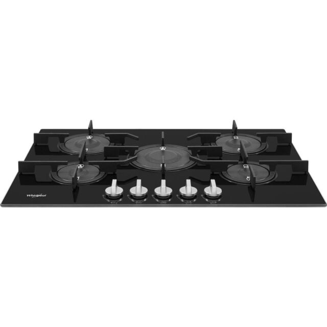 Whirlpool POW 75D2/NB Gas Hob 5 Burners 75cm - Black