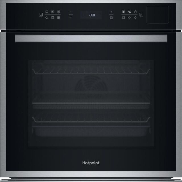 Hotpoint HOI6A8PT1SXUK Built-In Single Pyrolytic Oven with ActiveMultiflow and ActiveSteam - Inox