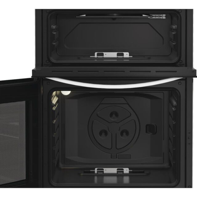 Indesit IDG6GW Freestanding 60cm Gas Double Cooker - White