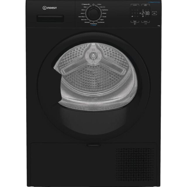 Indesit C YSD 82D BB UK Freestanding 8kg Heat Pump Tumble Dryer