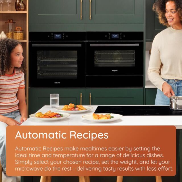 Hotpoint HMD44MBUK Built-In Microwave Oven and Grill - Black