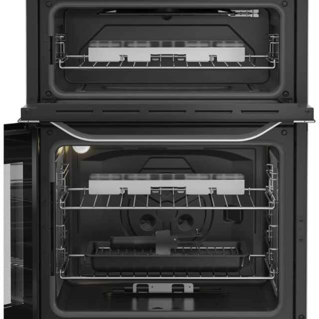 Hotpoint HDG6GDCX Freestanding 60cm Gas Cooker with Double Oven