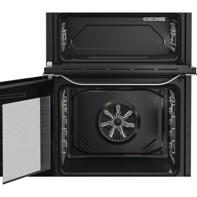 Hotpoint HDE6IDC2X Freestanding 60cm Induction Double Cooker - Inox