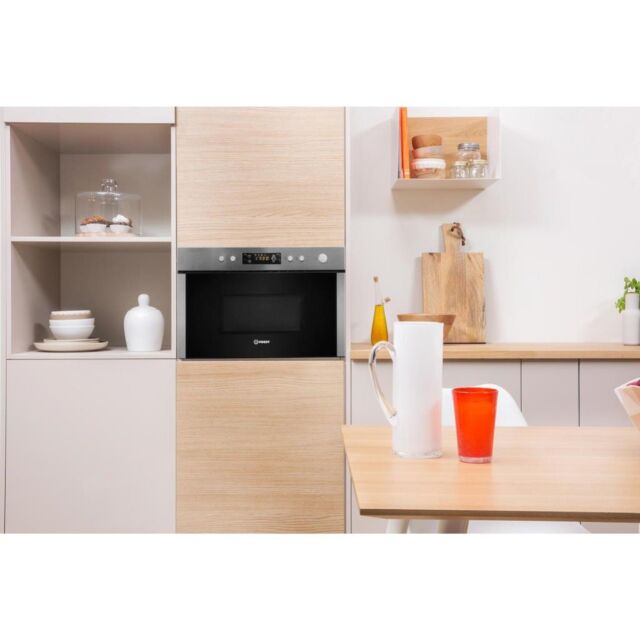 Indesit MWI 3213 IX Built-In Microwave in Stainless Steel