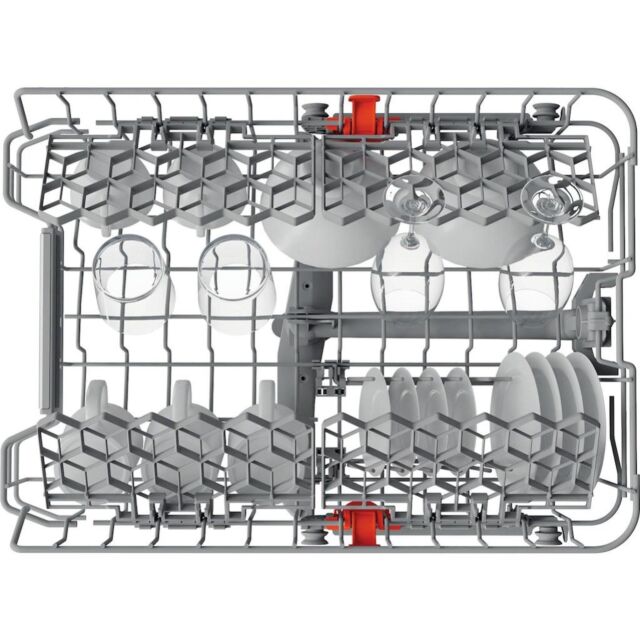 Hotpoint HSFO 3T223 W X UK N Slimline Dishwasher - Stainless Steel