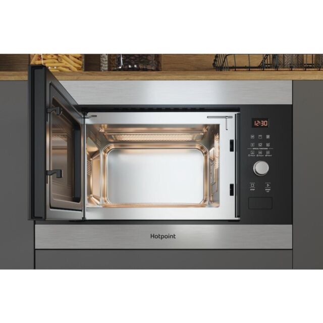 Hotpoint MF25G IX H Built-In Compact Microwave Oven - Inox