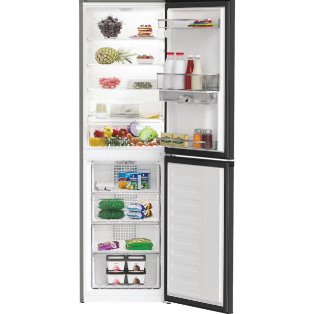Hotpoint HPKH 1261W XBR4UK Freestanding 50/50 No Frost Fridge Freezer with Water Dispenser - Black