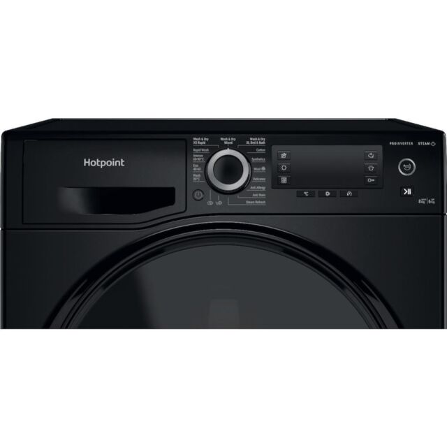 Hotpoint NDD86448BDAUK ActiveCare Freestanding 8+6kg Washer Dryer - Black
