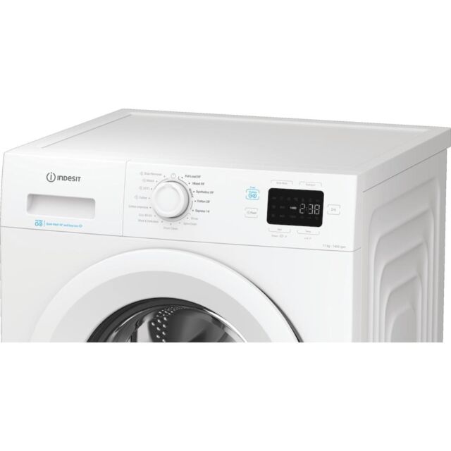 Indesit IP1146PUSHGOUK Freestanding 11kg 1400rpm Push&Go Washing Machine - White