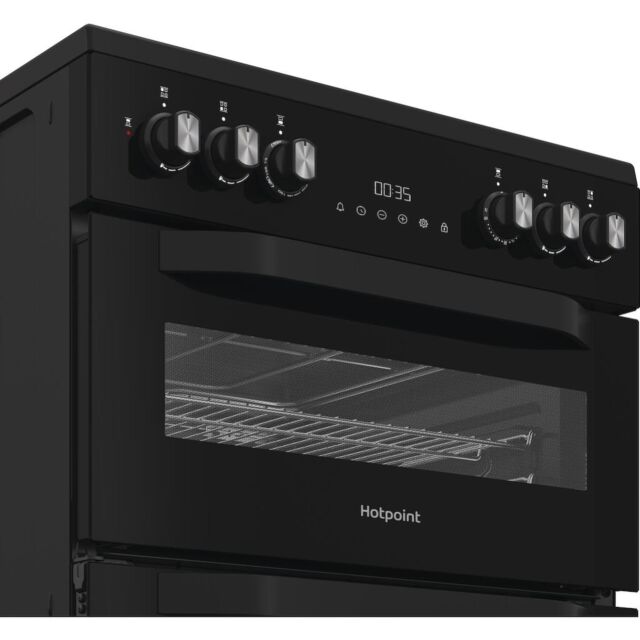 Hotpoint HDD6GDC2B1 Dual Fuel Double Oven Cooker