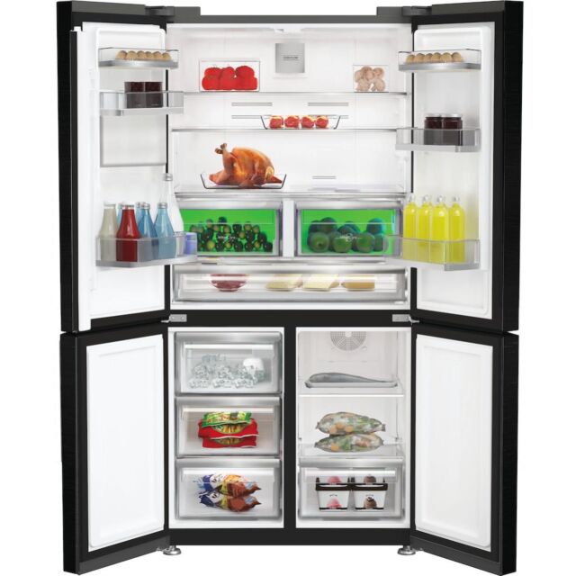Hotpoint HPGF6564XK4UK Total No Frost American Fridge Freezer with Fresh Shield - Dark Inox