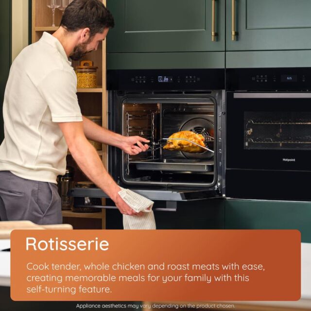 Hotpoint HOIM4S8PM0XUK Class 4 ActiveMultiflow Electric Single Fan Oven with Air Fry and DualClean
