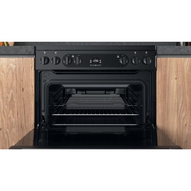 Hotpoint HDM67V92HCB/UK Double Cooker - Black