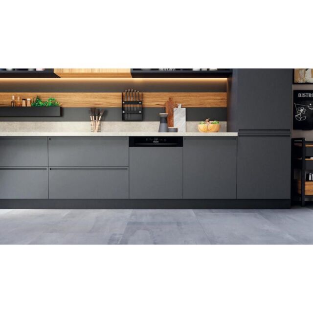 Hotpoint H3B L626 B UK Semi-Integrated 14 Place Settings Dishwasher - Black